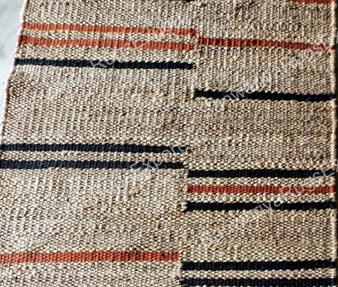 Natural Organic Jute Handmade Braided Rug