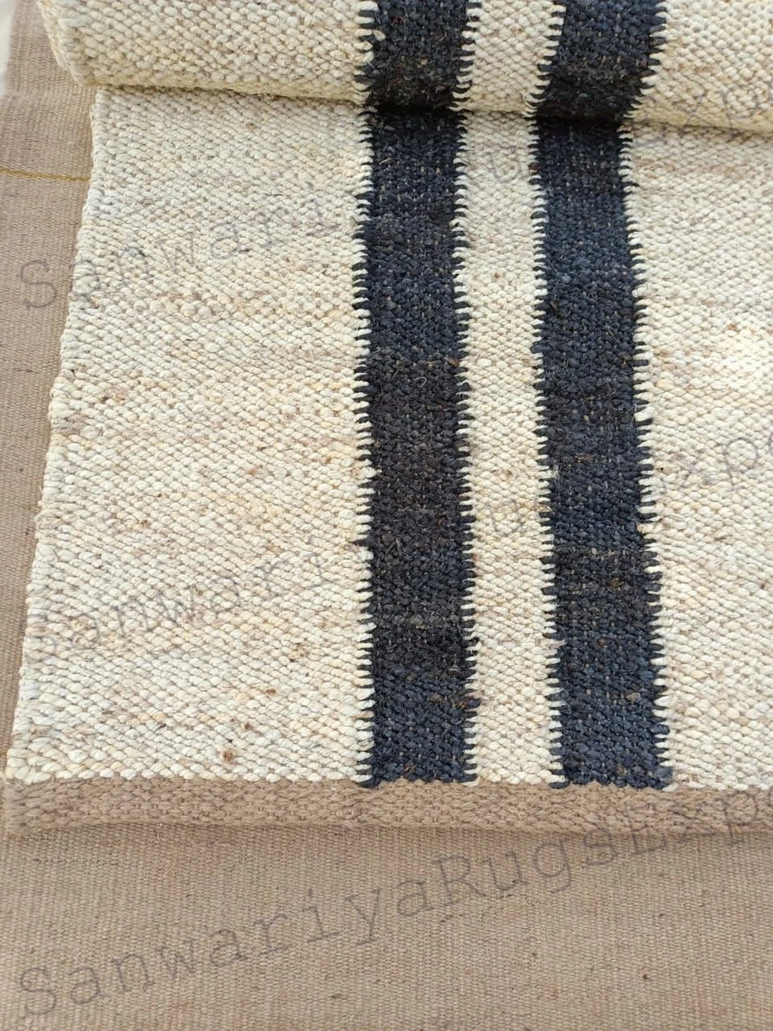 Handloom Natural Jute Runner | Braided Boho Farmhouse Hallway Rug