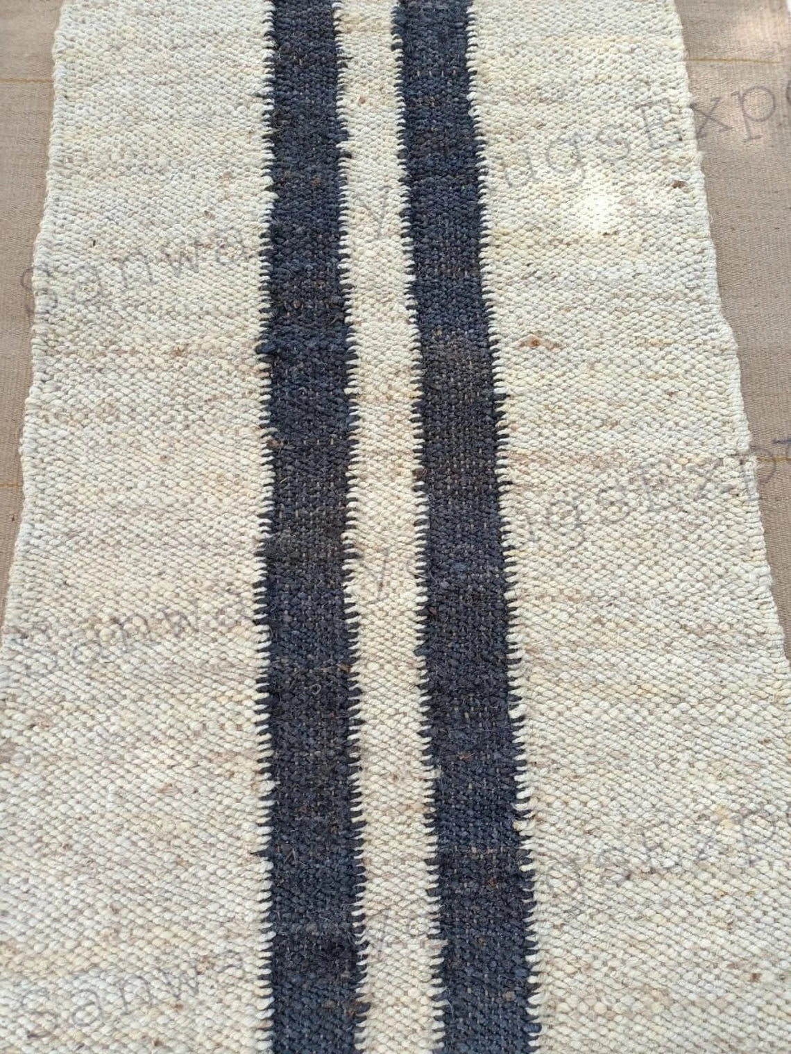 Handloom Natural Jute Runner | Braided Boho Farmhouse Hallway Rug