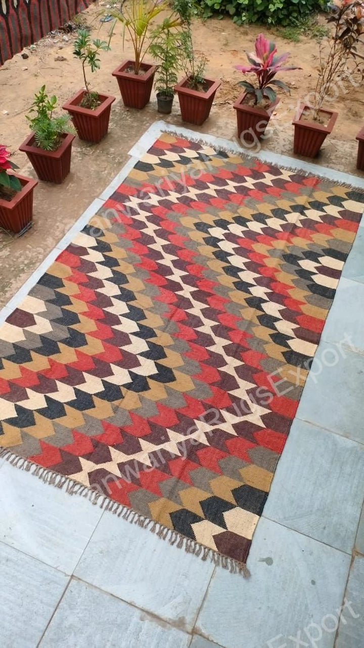 Natural Jute Rug & Runner – Handcrafted Boho Carpet