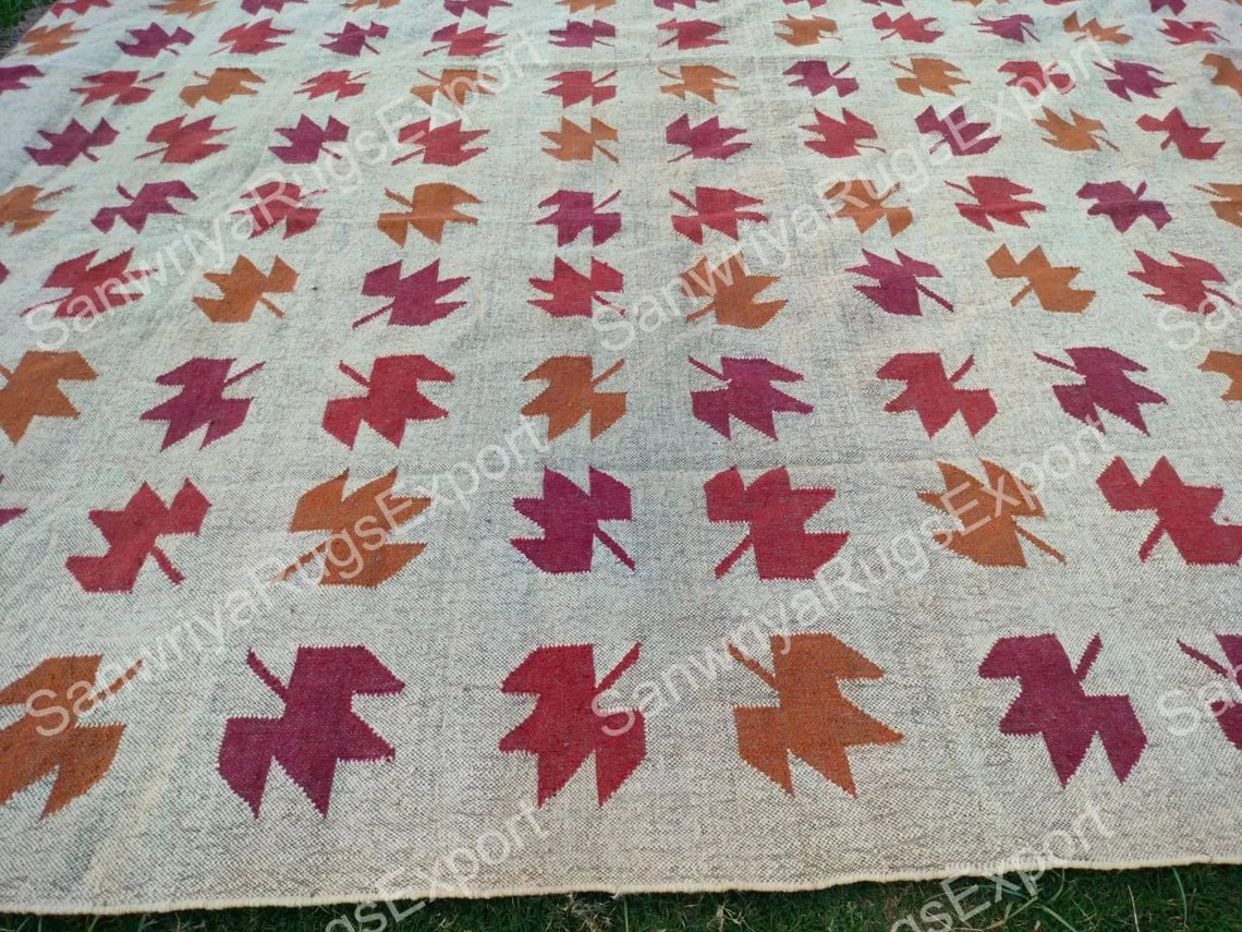 Kilim Rug Wool Jute Dhurrie