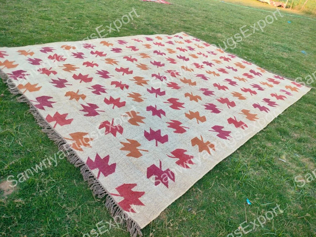 Kilim Rug Wool Jute Dhurrie