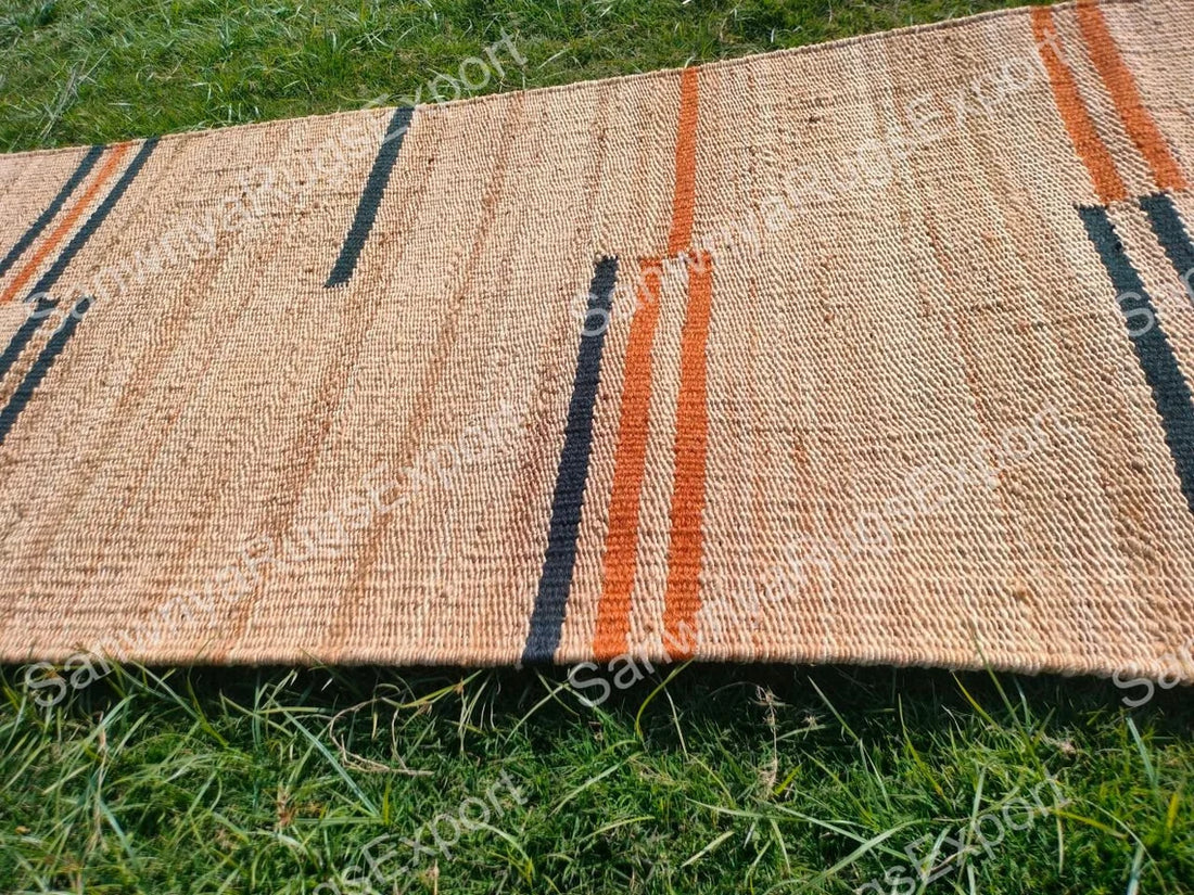 Natural Organic Jute Handmade Braided Rug