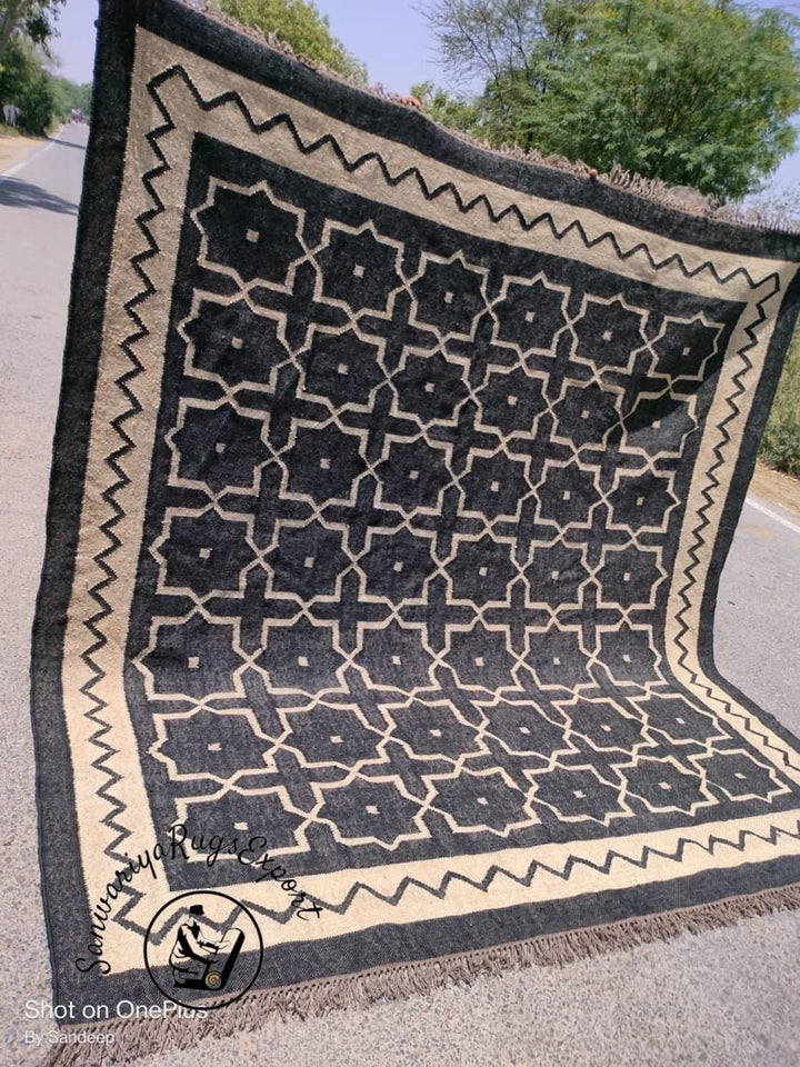 Traditional Indian Handmade Kilim Rug Handmade, Kilim Dhurrie Rug