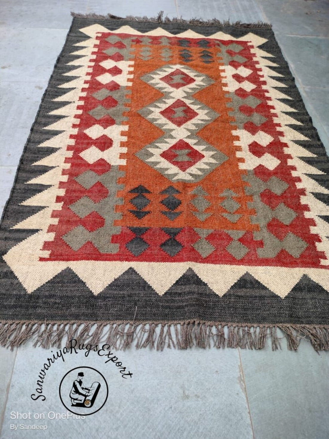 Traditional Indian Handmade Kilim Rug