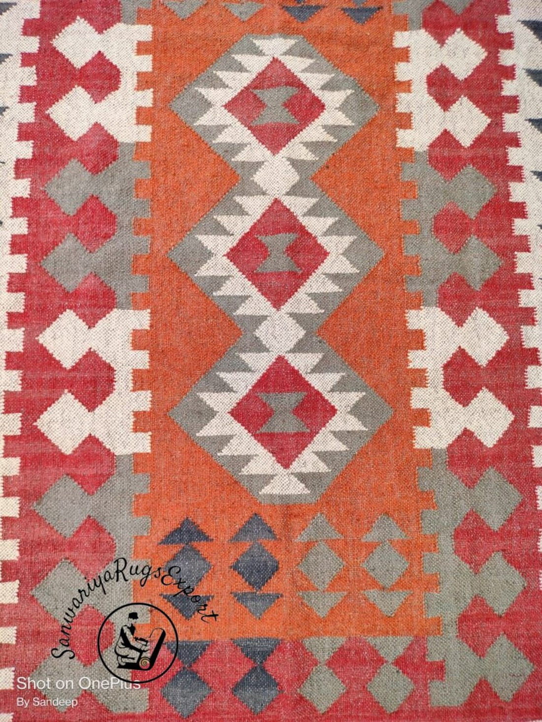 Traditional Indian Handmade Kilim Rug
