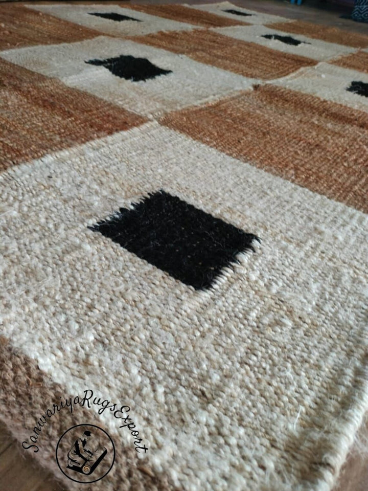 Handmade Hemp Jute Runner – Christmas Design