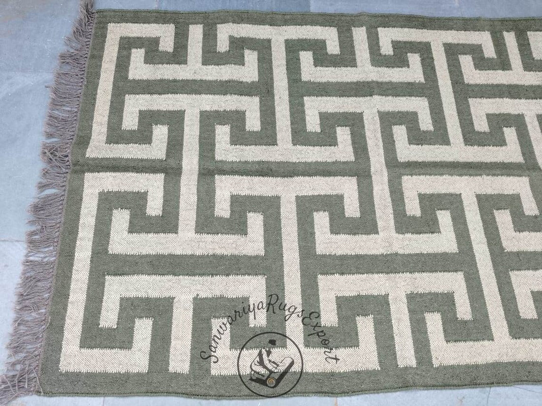 Kilim Rug Wool Jute Dhurrie