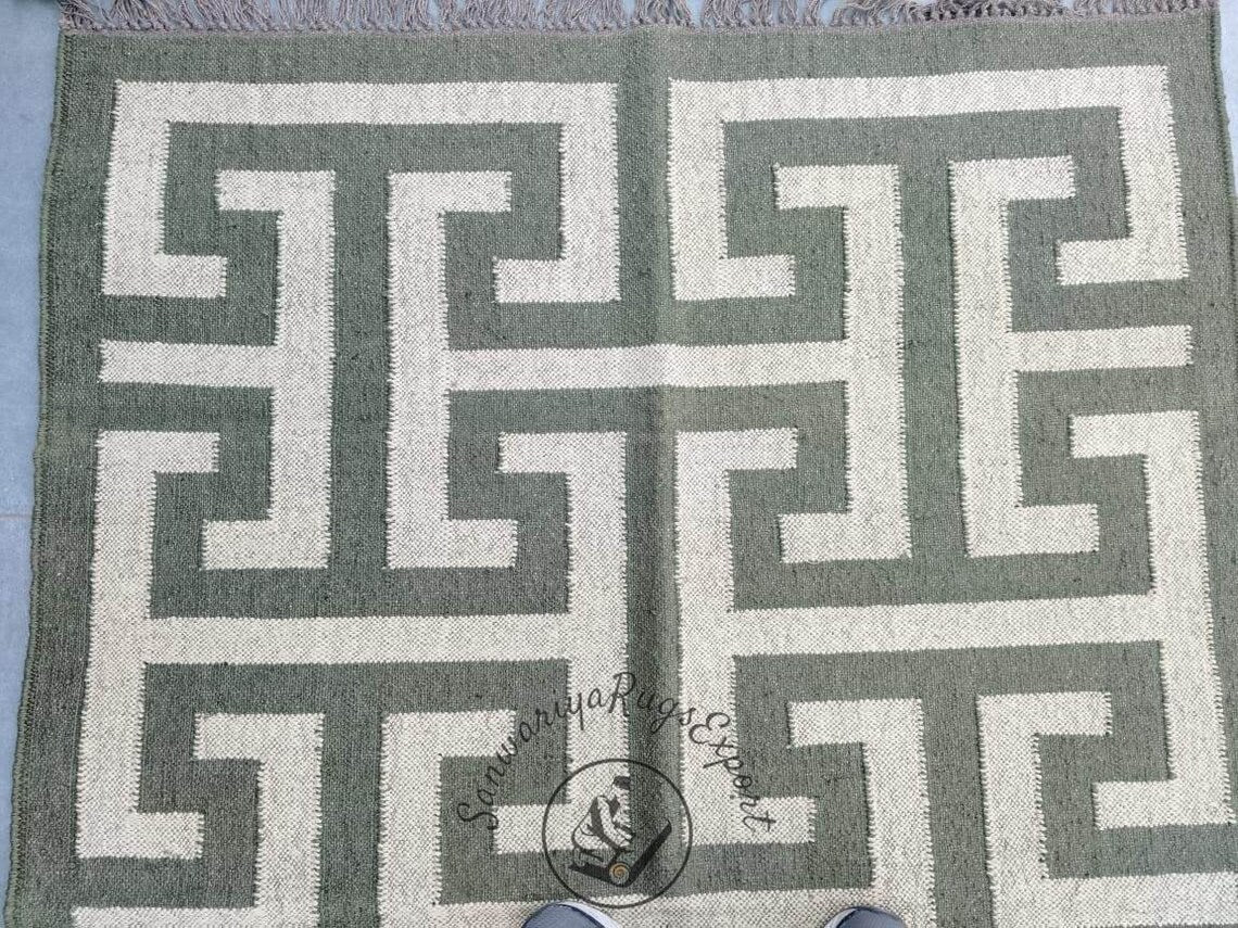 Kilim Rug Wool Jute Dhurrie