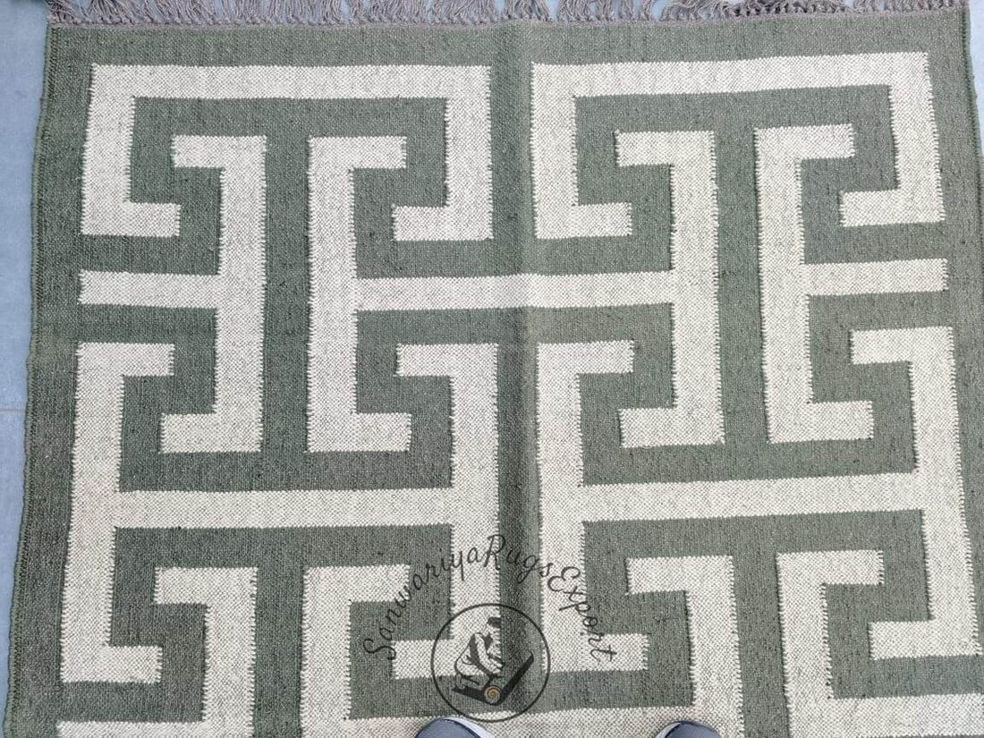 Kilim Rug Wool Jute Dhurrie