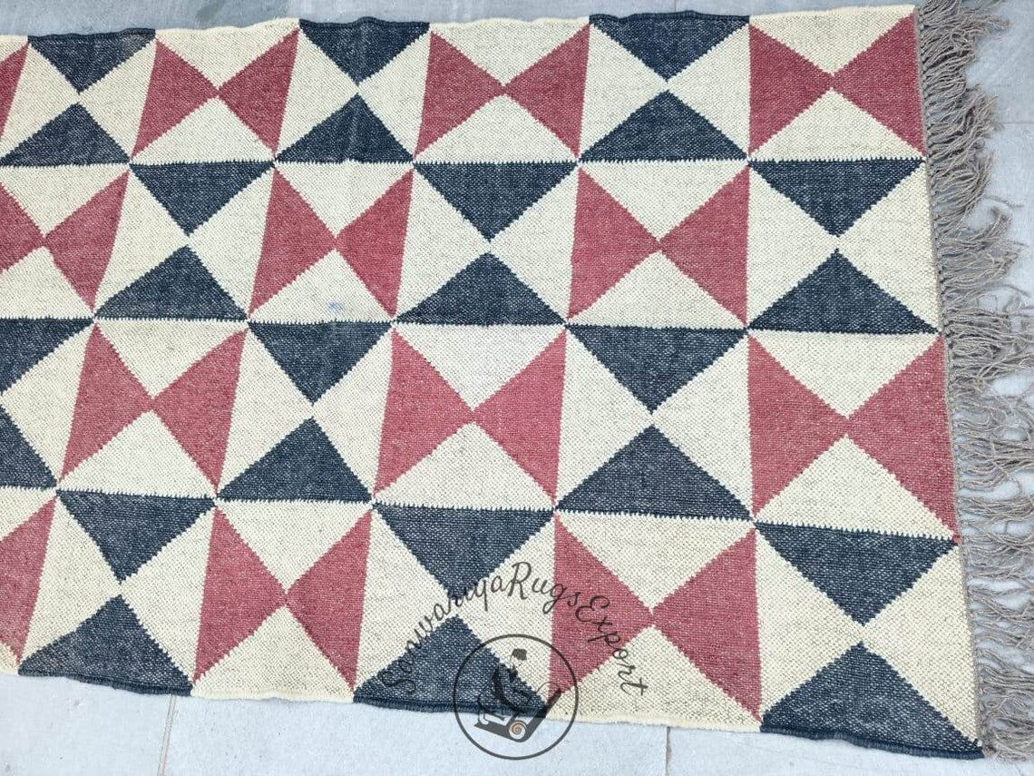 Kilim Rug Wool Jute Dhurrie