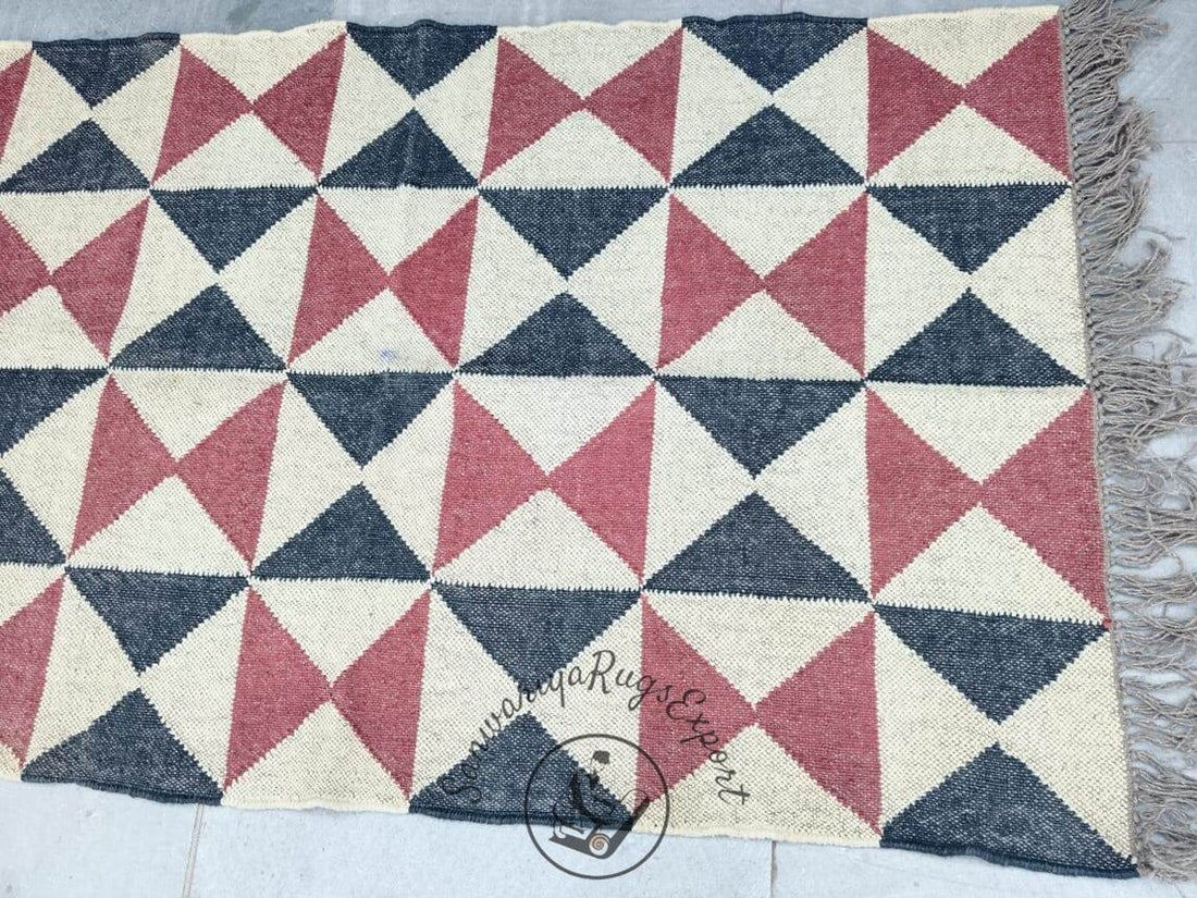 Kilim Rug Wool Jute Dhurrie