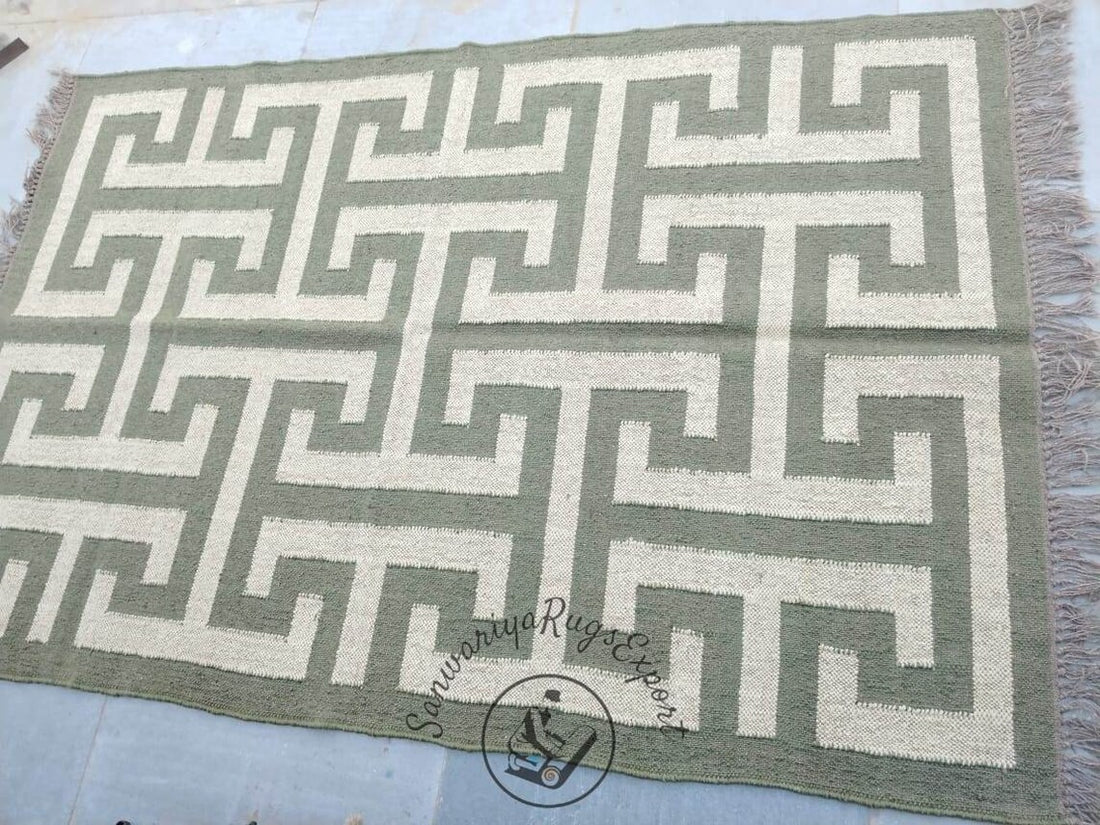 Kilim Rug Wool Jute Dhurrie