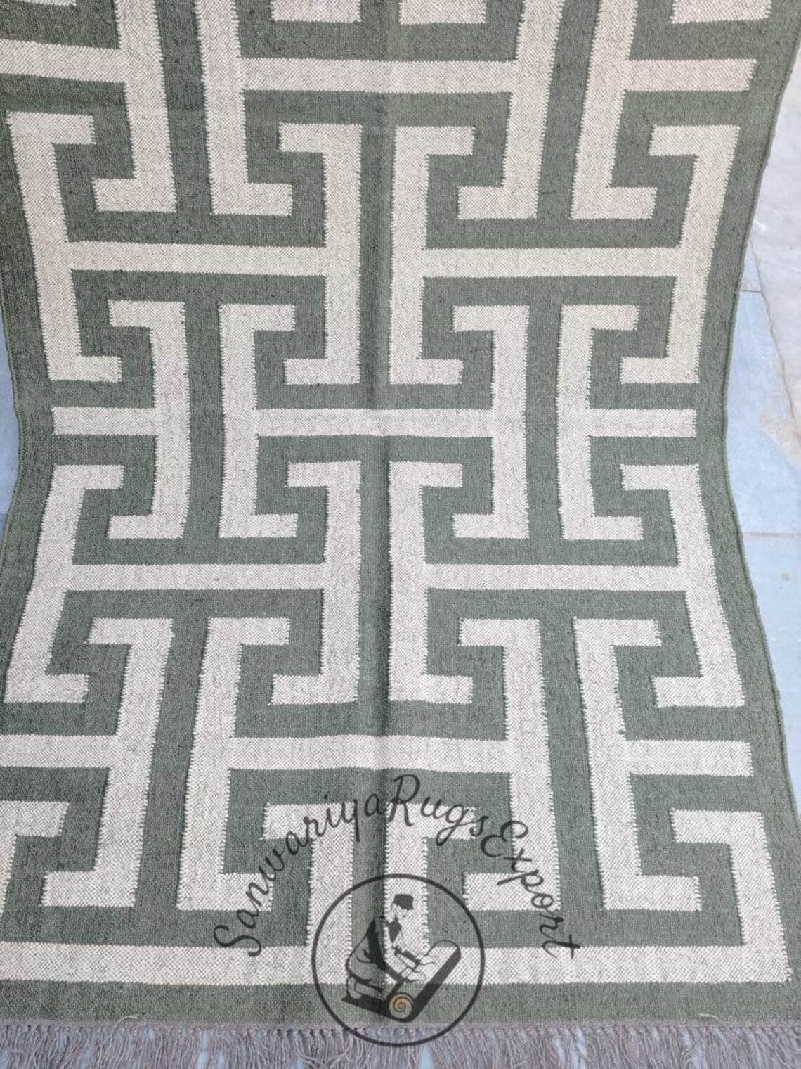 Kilim Rug Wool Jute Dhurrie