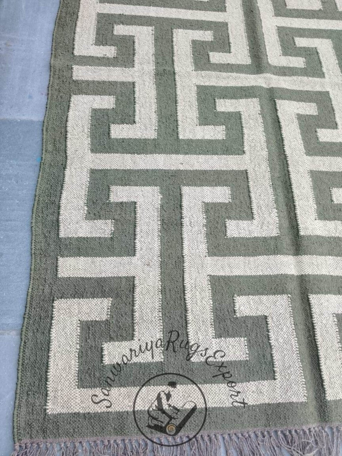 Kilim Rug Wool Jute Dhurrie