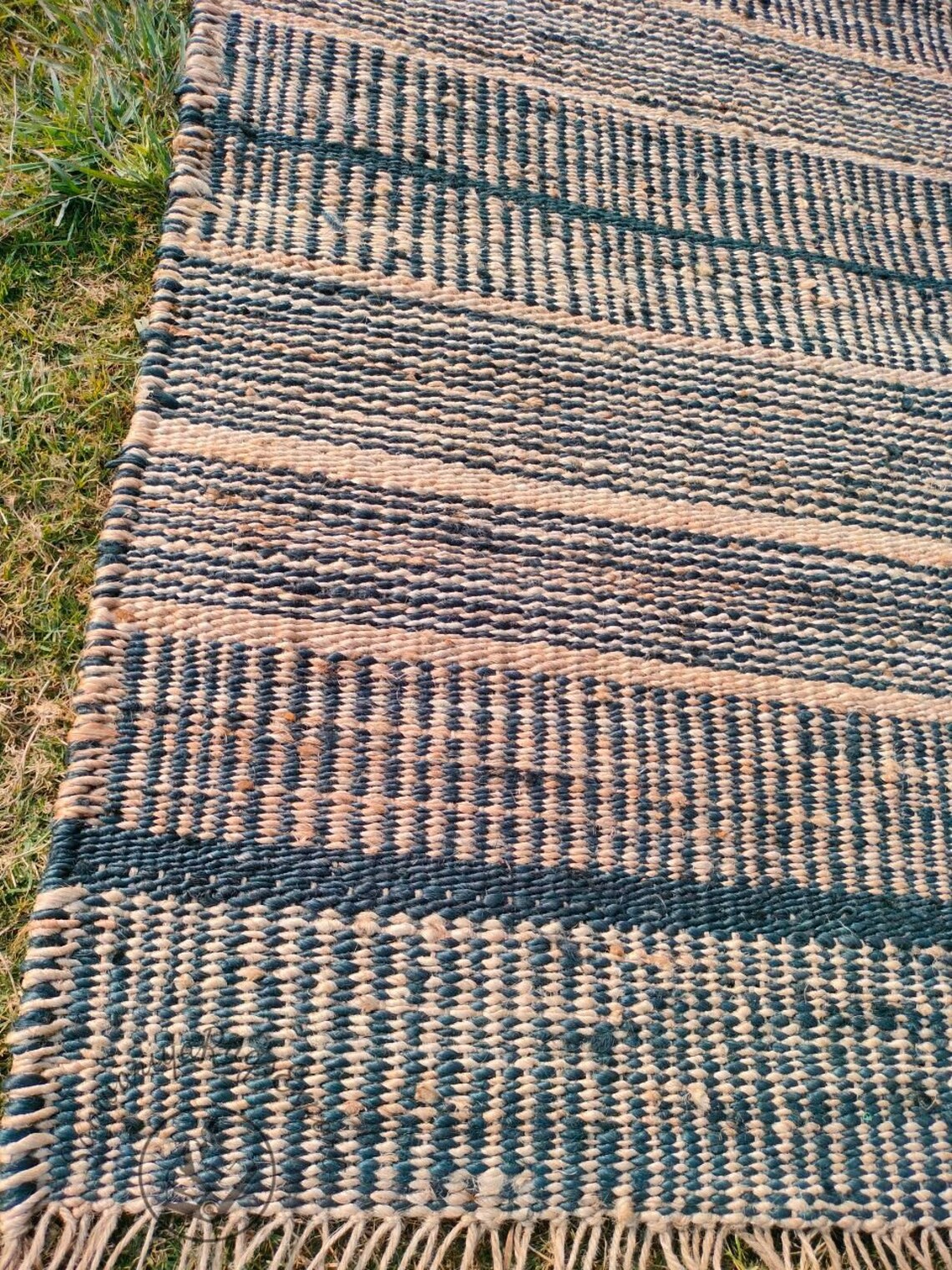 Handmade Hemp Jute Rug Runner | Natural Flatweave Entryway & Floor Runner