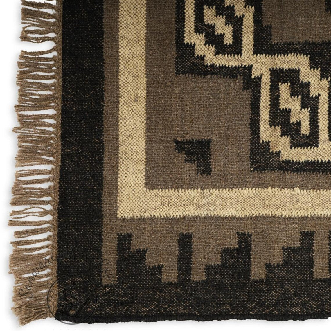 Kilim Rug Bohemian Indian Jute Rug