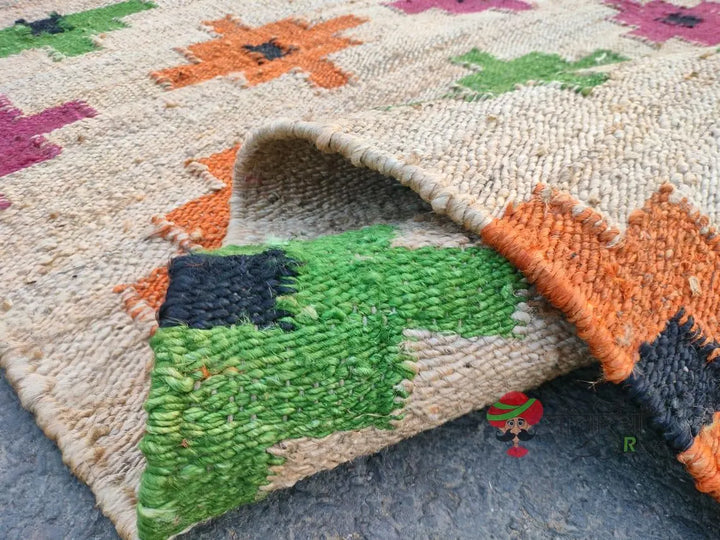 Handmade Natural Multicolor Hemp Jute Rug and Runner for Floor Décor