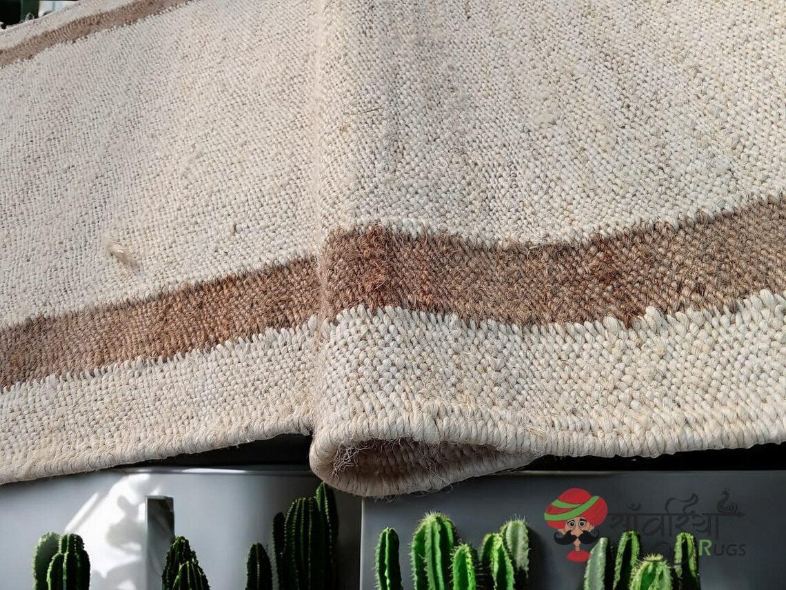 Hemp Jute Stair Runner Rug | Natural Eco-Friendly Hallway Carpet