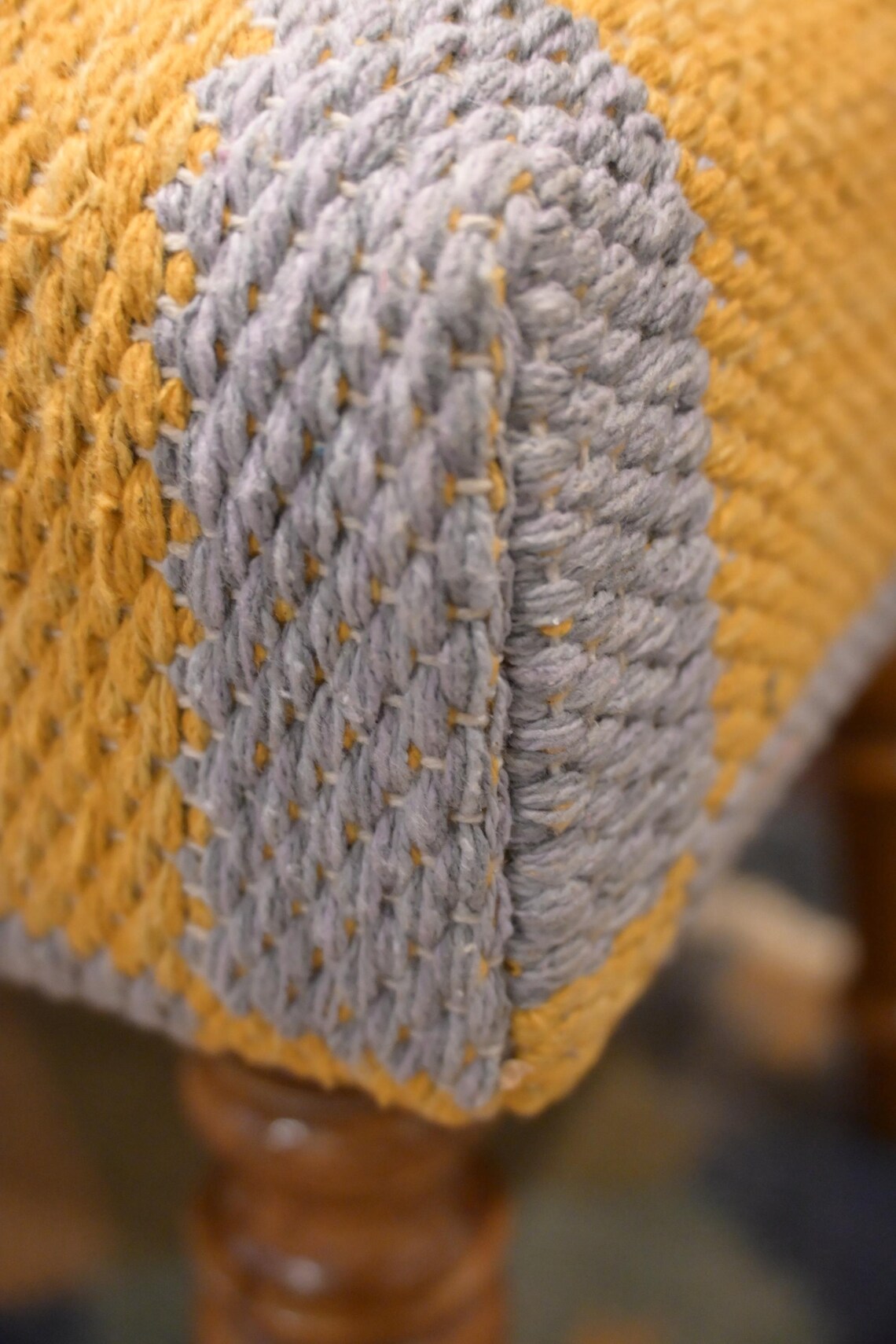 Bench Kilim Handmade – Wool & Jute Rug Upholstered Entryway Ottoman