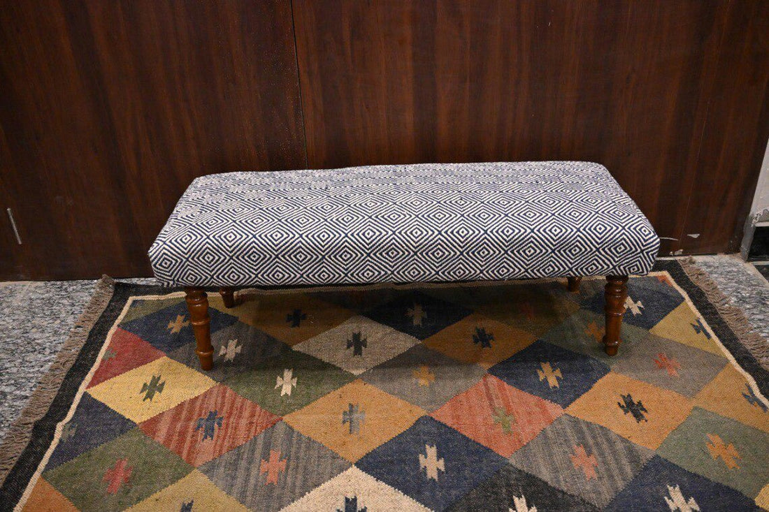Handmade Cotton Piano Bench Ottoman with Storage – Entryway & Home Décor