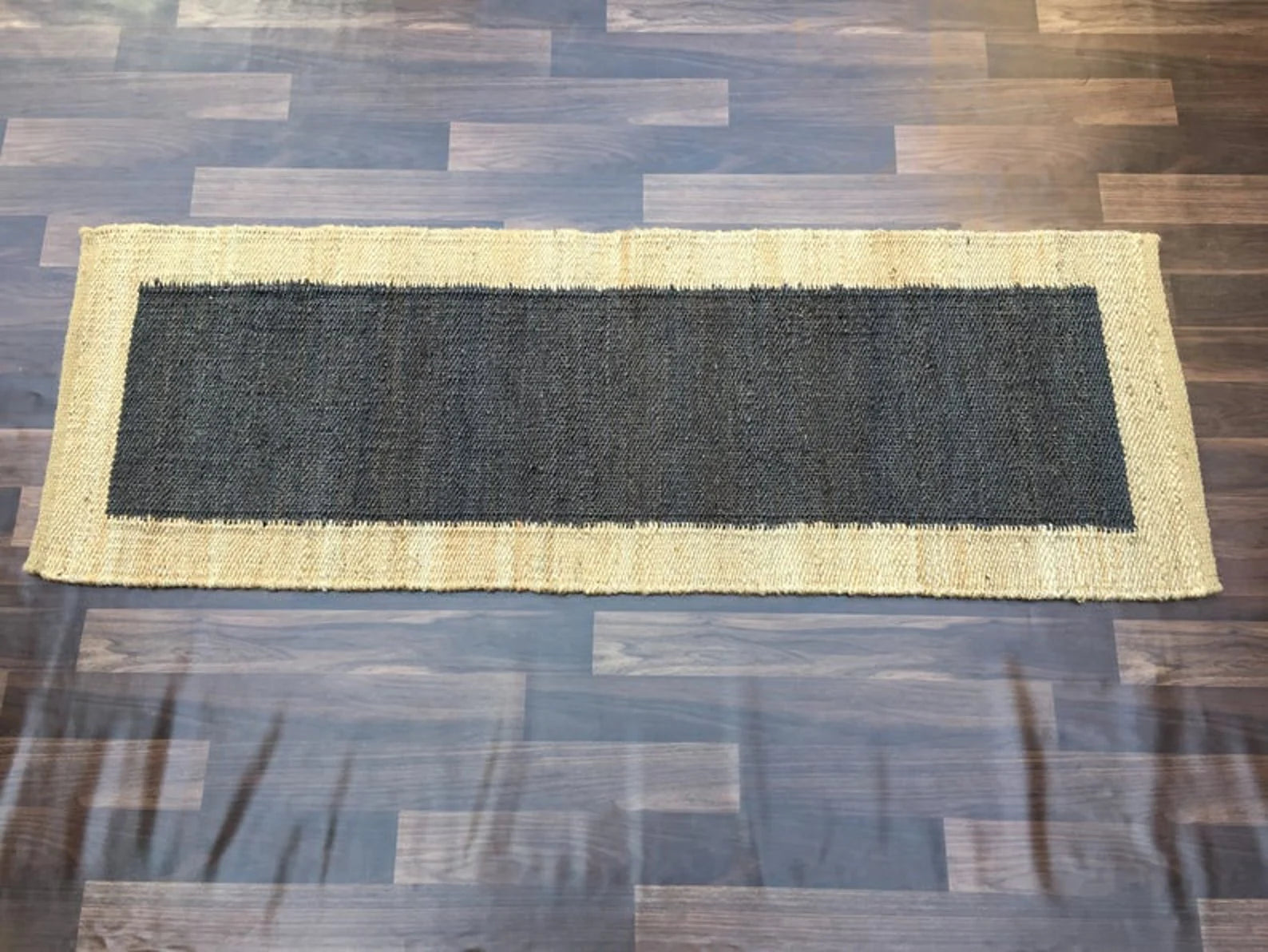 Handwoven Hemp & Jute Runner Rug – Multiple Lengths