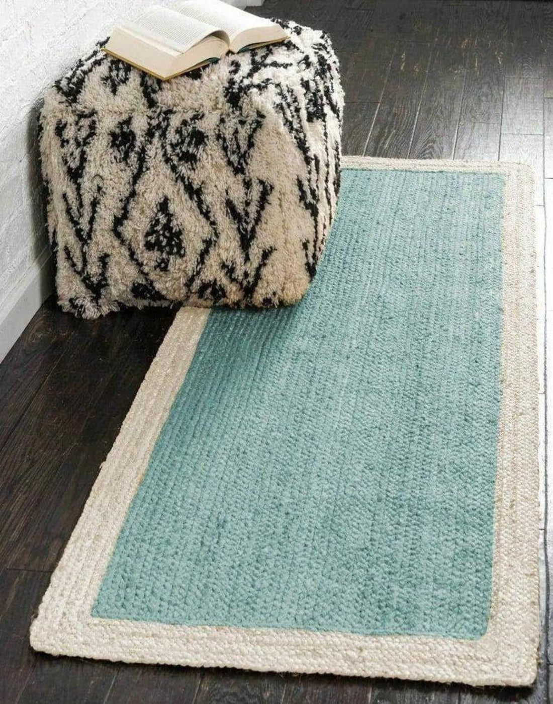 Handwoven Jute Runner Rug | Braided Natural Runner Carpet | Eco-Friendly Custom Size Hallway Rug by Sanwariya Rugs