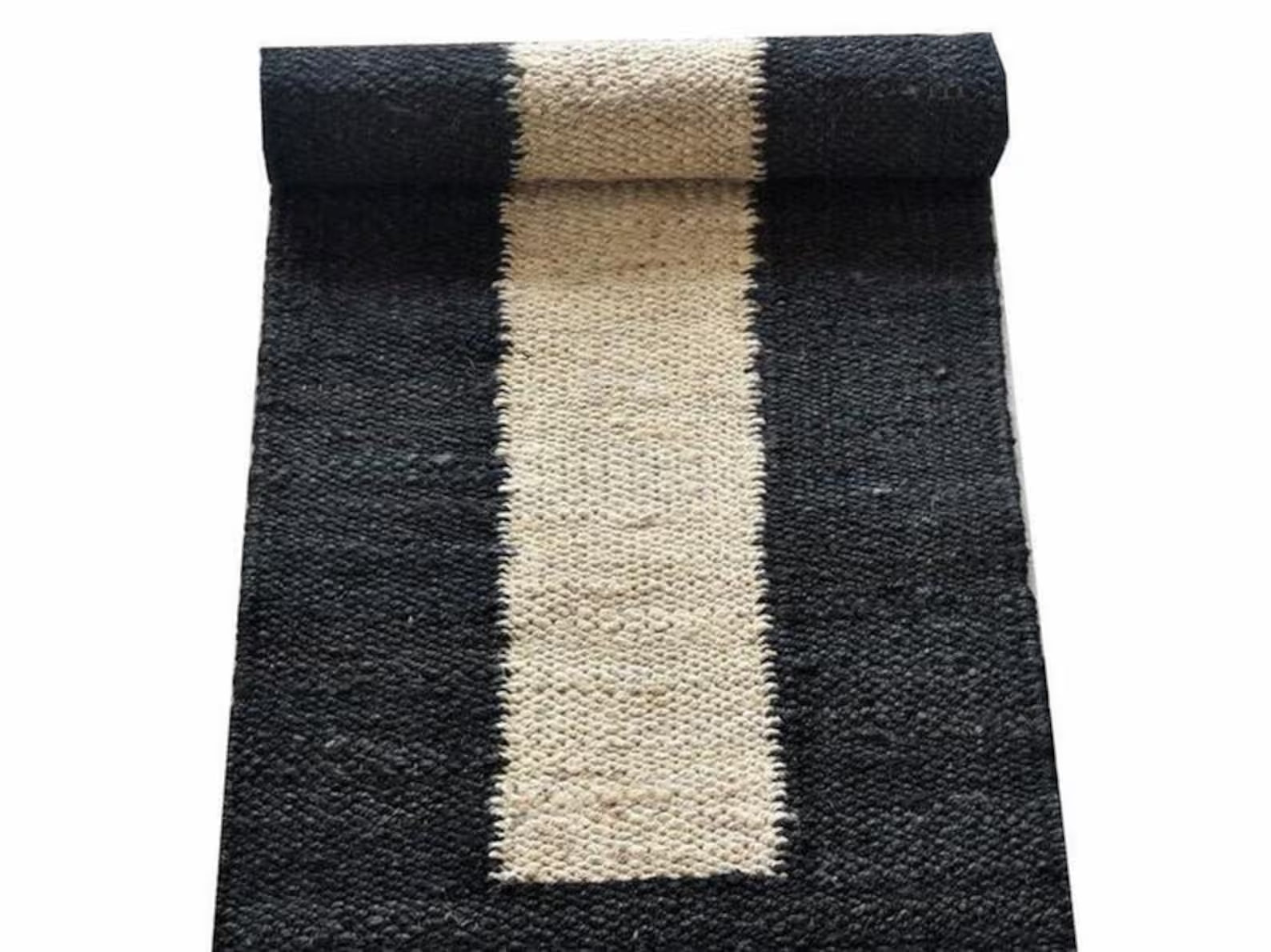 Handmade Natural Jute Hemp Runner Rug – Eco-Friendly Home Decor
