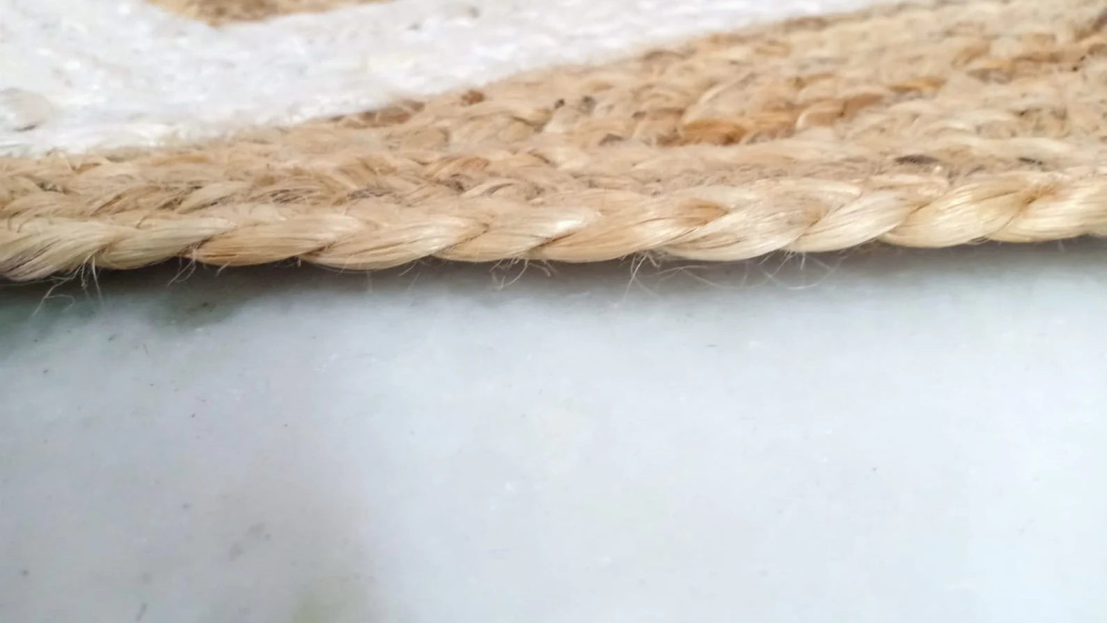 Handmade Jute Chevron Rug – Natural Bohemian Handwoven Area Carpet