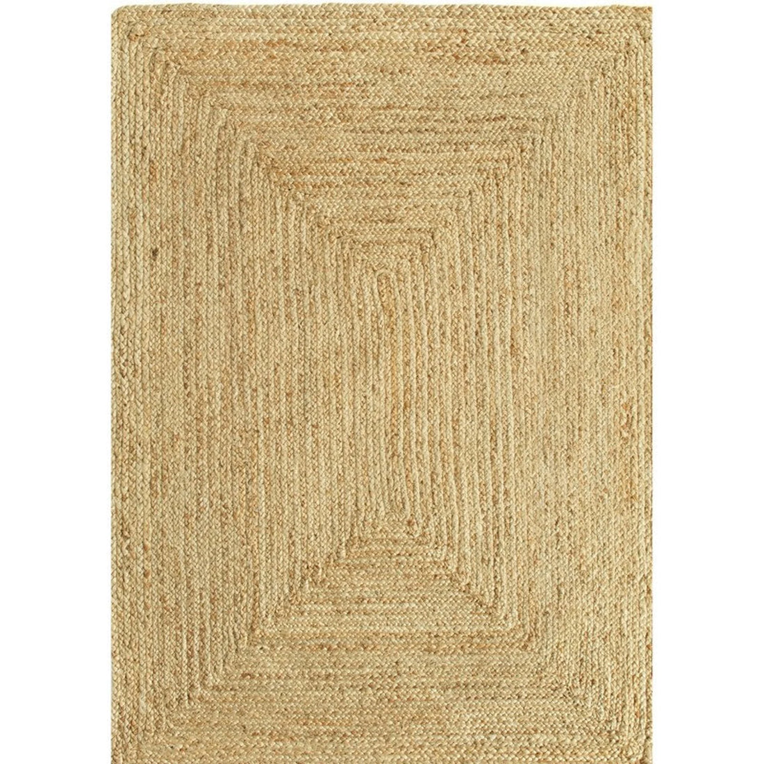 Natural Handmade Jute Braided Rug | Eco-Friendly Rectangle Area Rug for Living Room & Bedroom | Sustainable Boho Home Décor Carpet