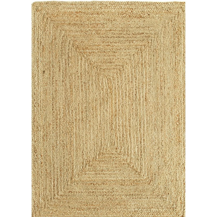 Natural Handmade Jute Braided Rug | Eco-Friendly Rectangle Area Rug for Living Room & Bedroom | Sustainable Boho Home Décor Carpet