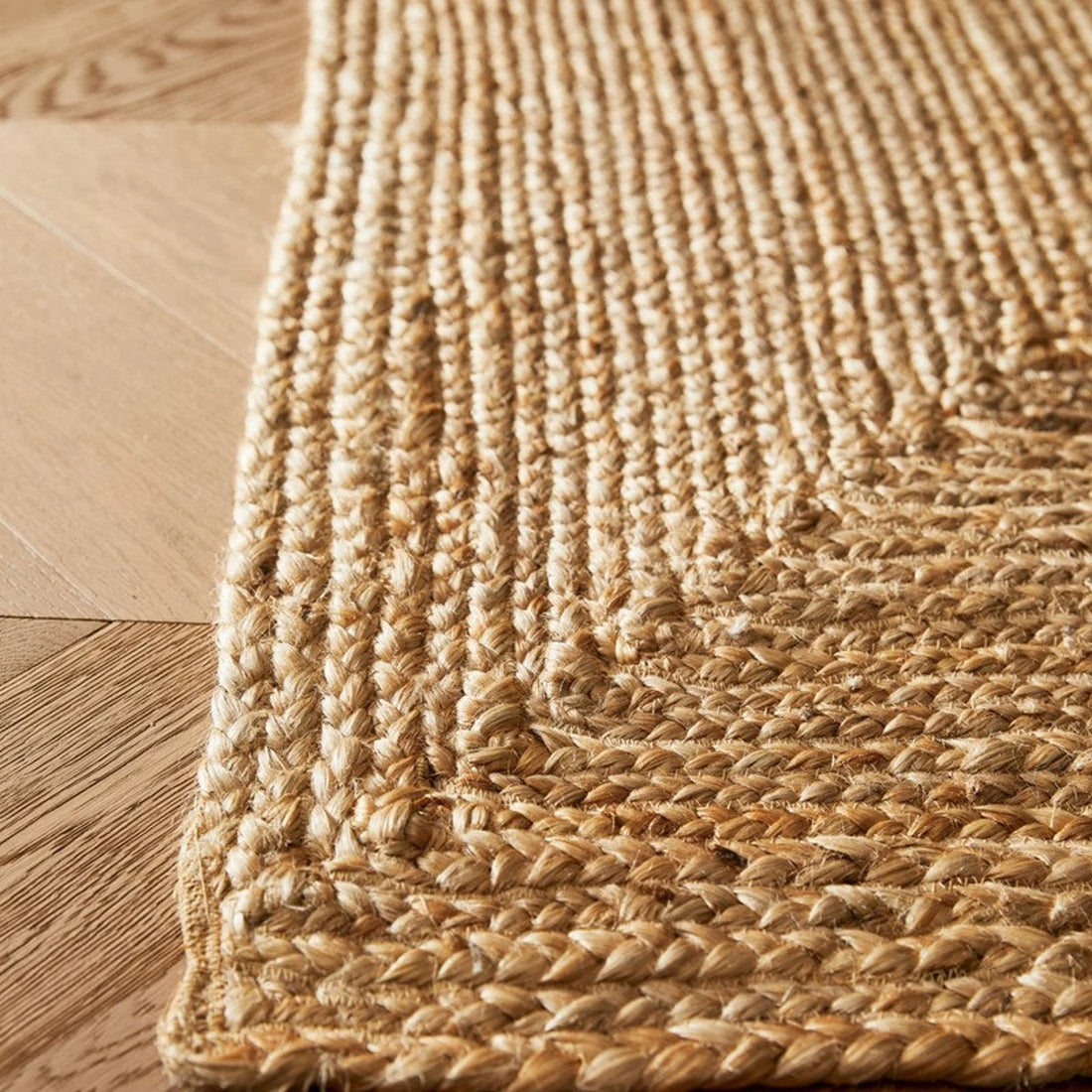 Natural Handmade Jute Braided Rug | Eco-Friendly Rectangle Area Rug for Living Room & Bedroom | Sustainable Boho Home Décor Carpet