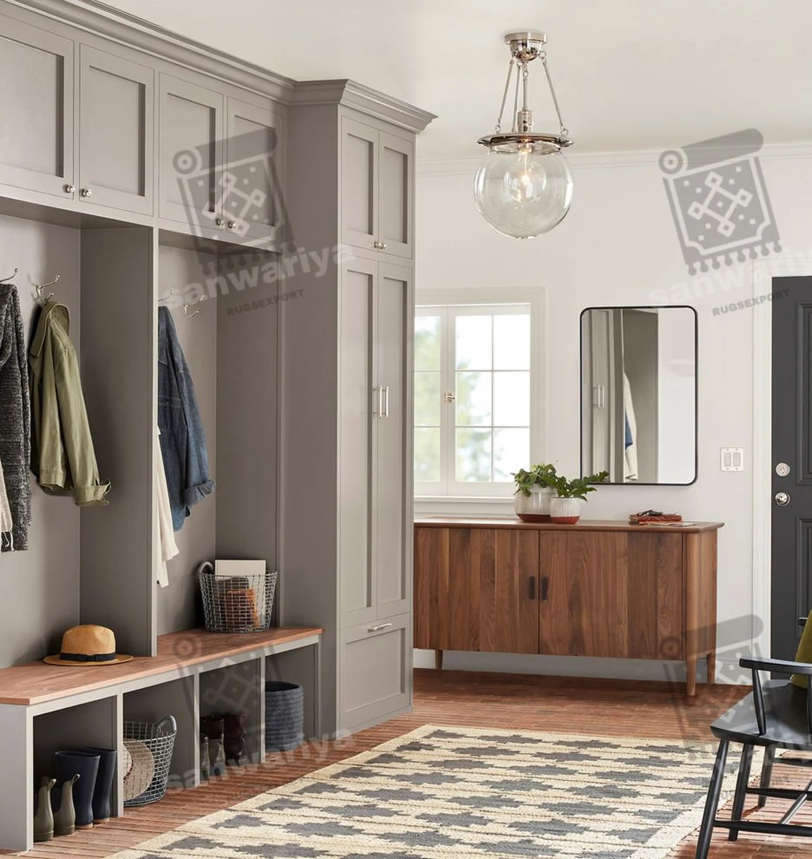 Handwoven Natural Hemp Jute Runner Rug for Entryways & Long Hall Spaces