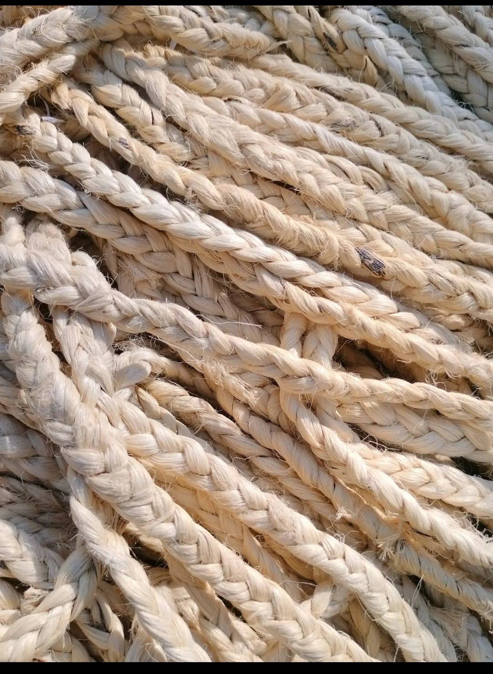 Handmade 4x6 ft Braided Jute Rug with White Stripe Pattern | Eco-Friendly Natural Area Rug for Living Room, Bedroom & Dining