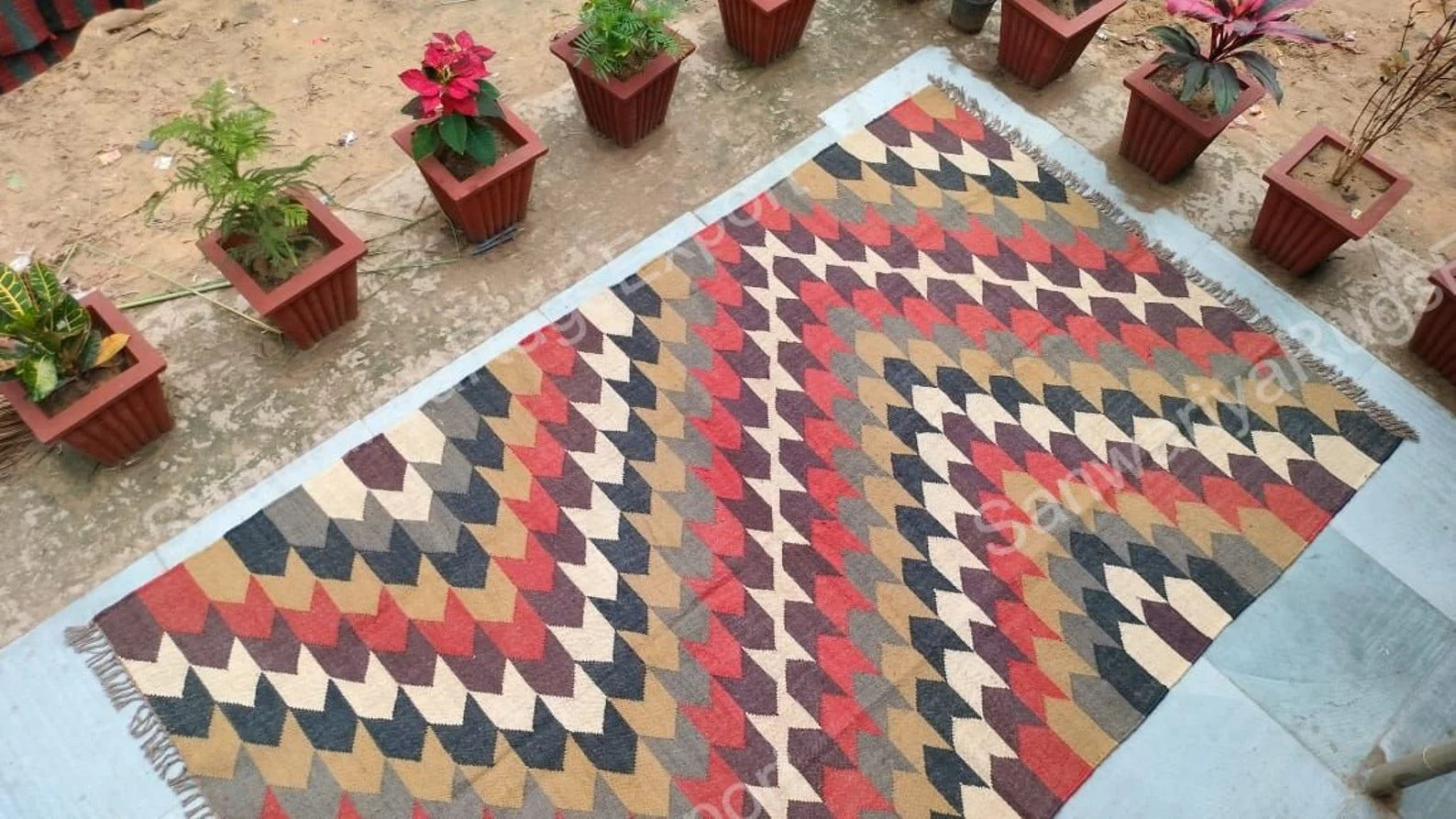 Natural Jute Rug & Runner – Handcrafted Boho Carpet