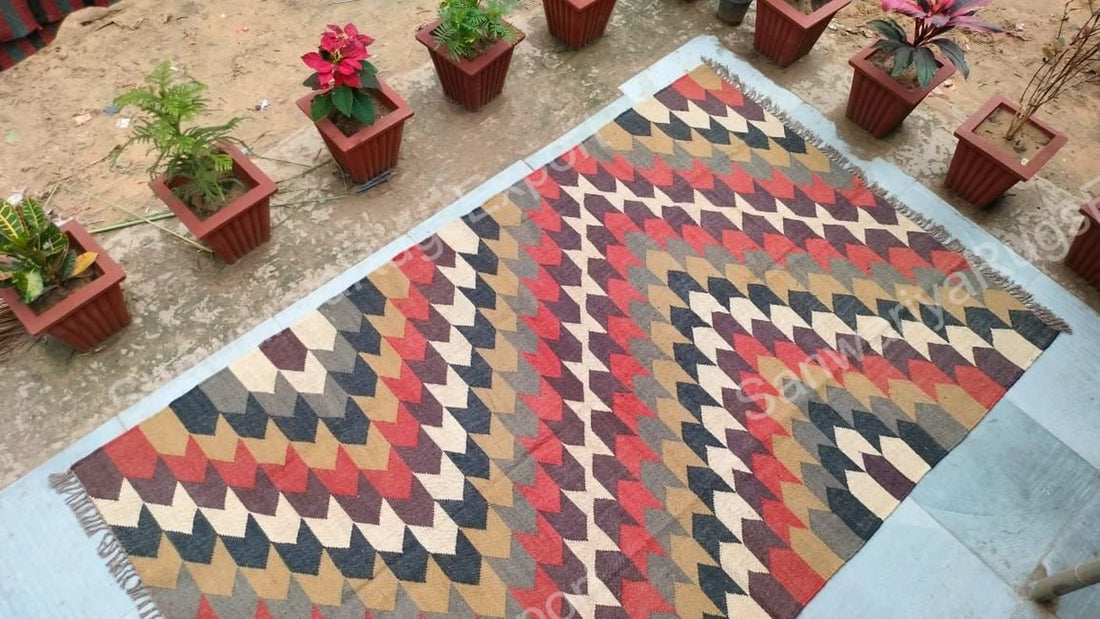 Natural Jute Rug & Runner – Handcrafted Boho Carpet