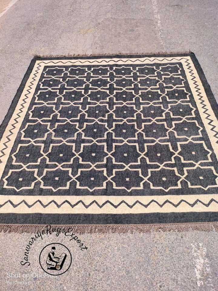 Traditional Indian Handmade Kilim Rug Handmade, Kilim Dhurrie Rug