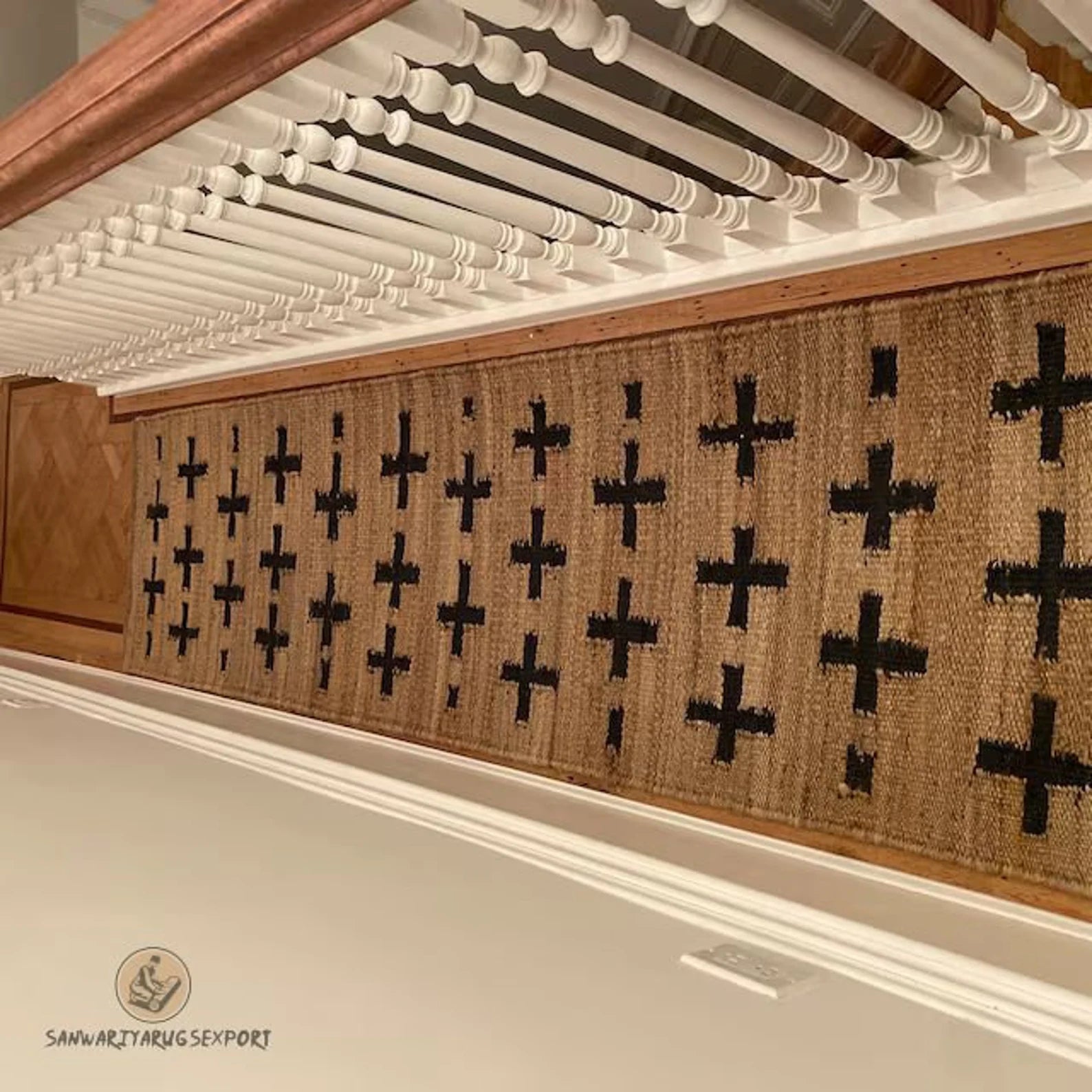 Natural Jute Hemp Area Rug Runner