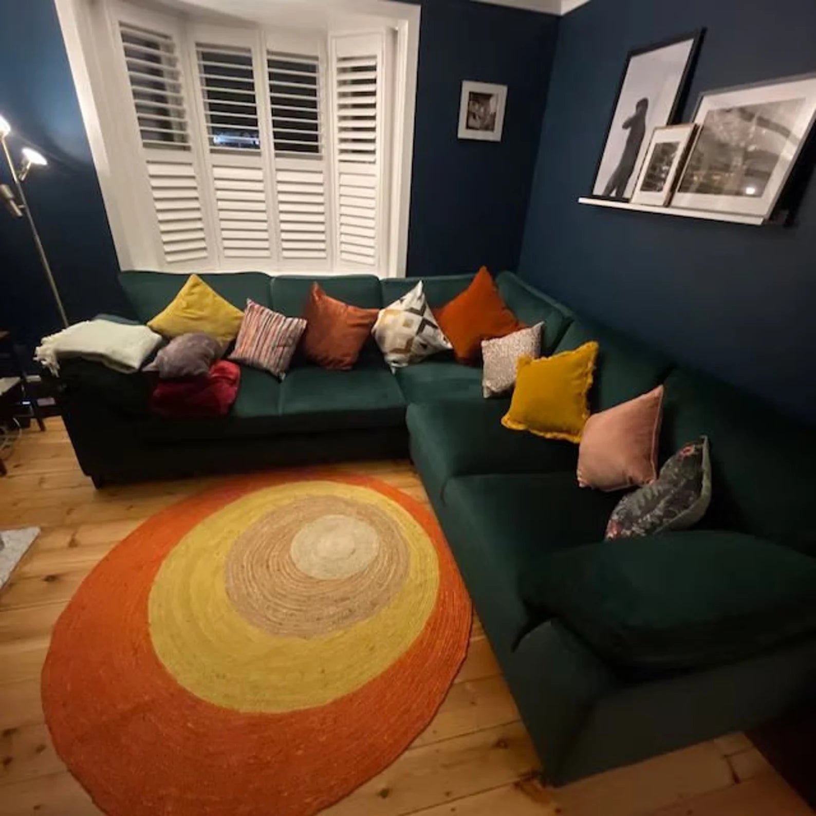 Hand Woven Jute Round Rug – Bohemian Yoga Mat / Natural Eco-Friendly Doormat