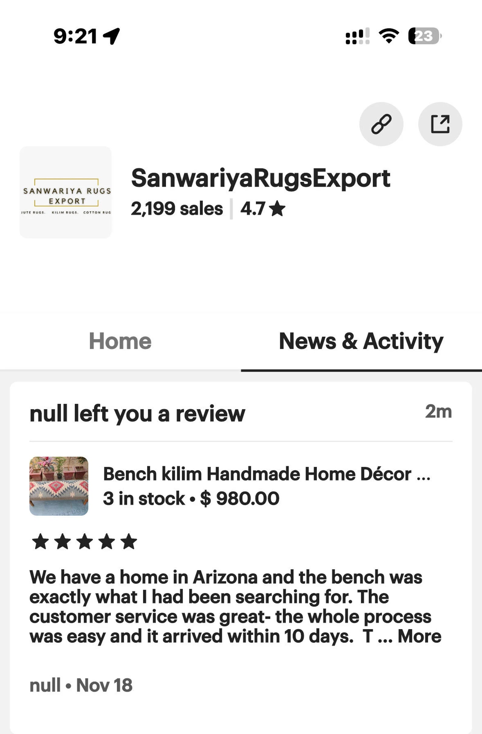 Kilim Flower Pattern Wooden Wool Jute Ottoman Bench – Handmade Vintage Entryway Furniture