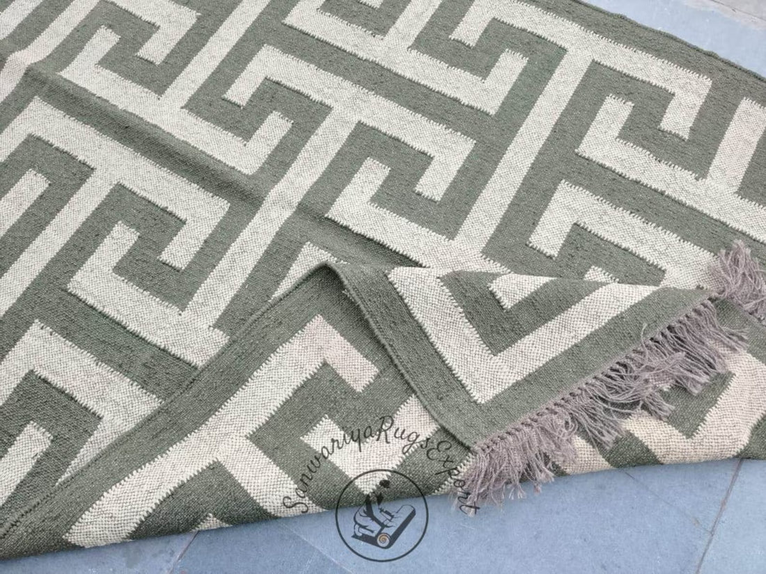 Kilim Rug Wool Jute Dhurrie