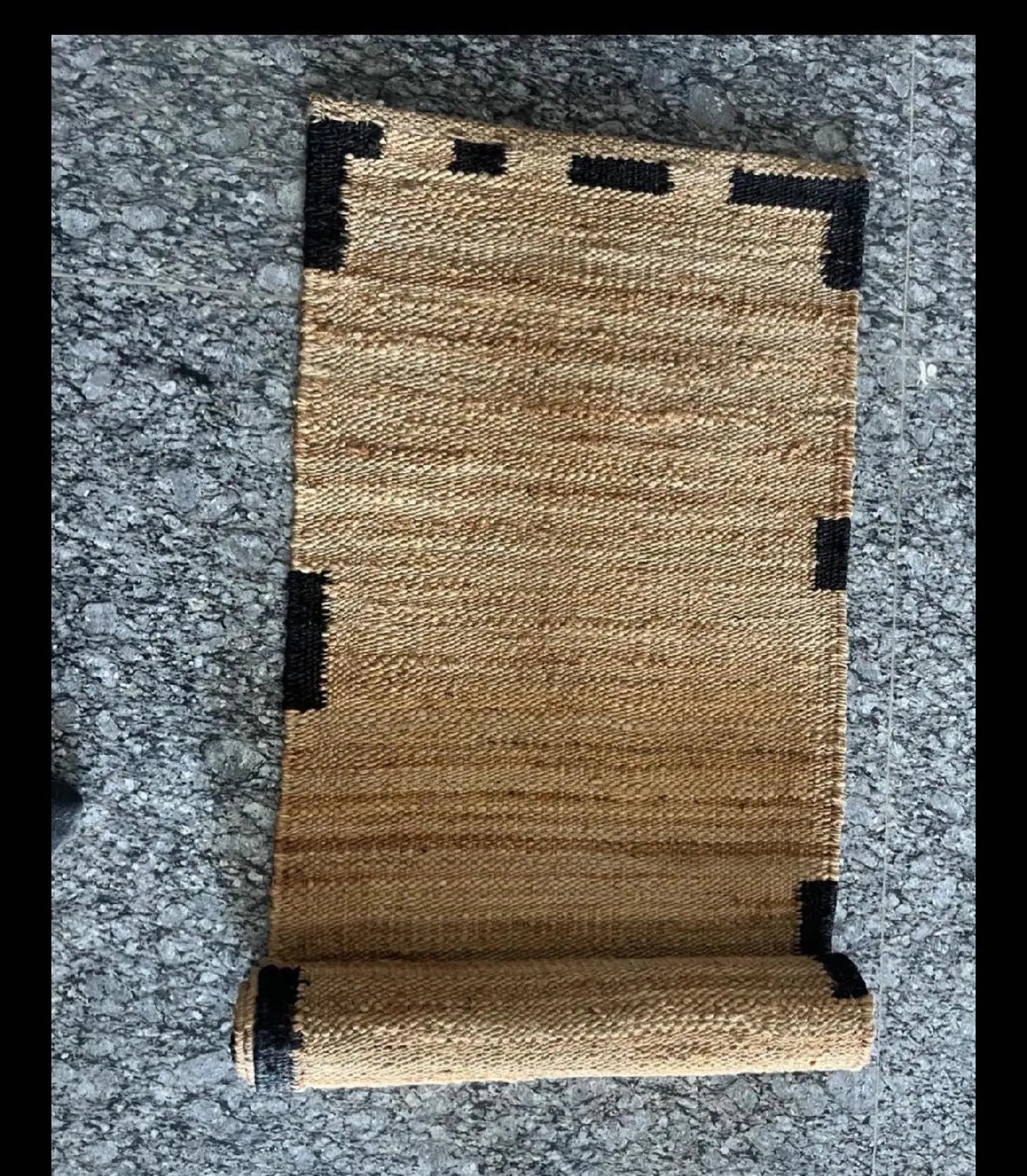 Natural Organic Braided Jute Runner Rug