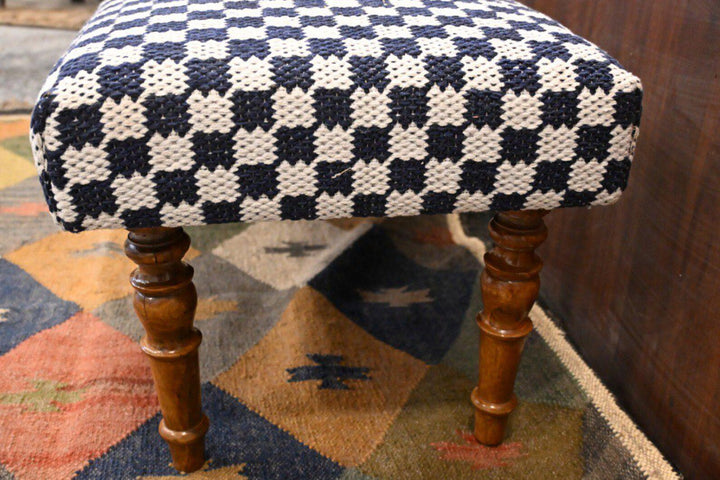 Handmade Cotton Piano Bench Ottoman with Storage – Entryway Seating & Rug Accent