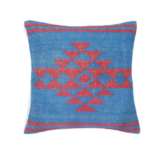 Handmade Wool Jute Kilim Pillow